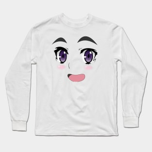 Anime cute face Long Sleeve T-Shirt